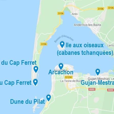 Le Faiere Audenge Villa Bagian luar foto